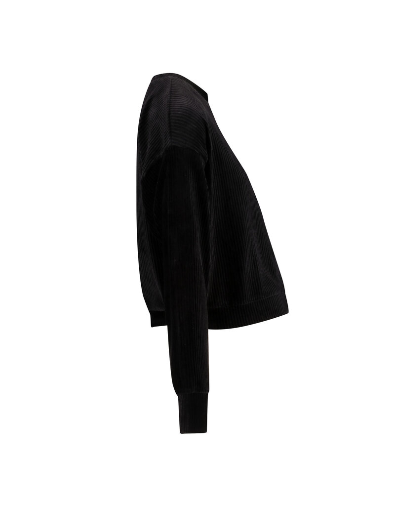 Love2Wait Love2Wait Sweater - Velvet - cropped - Zwart - B999 Alisa
