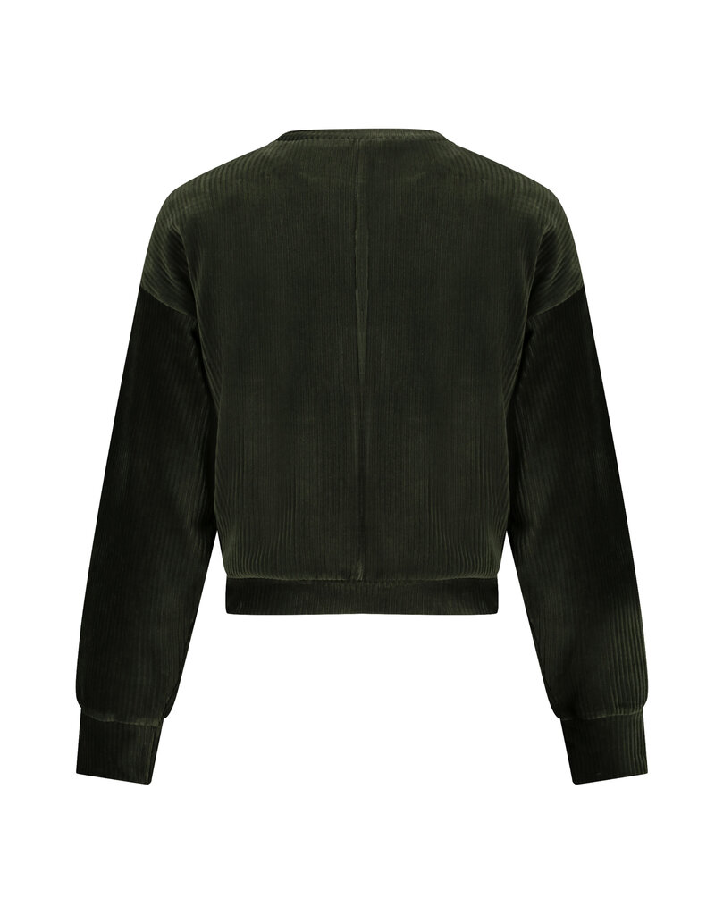 Love2Wait Love2Wait Sweater - Velvet - cropped - Olive - B999 Alisa