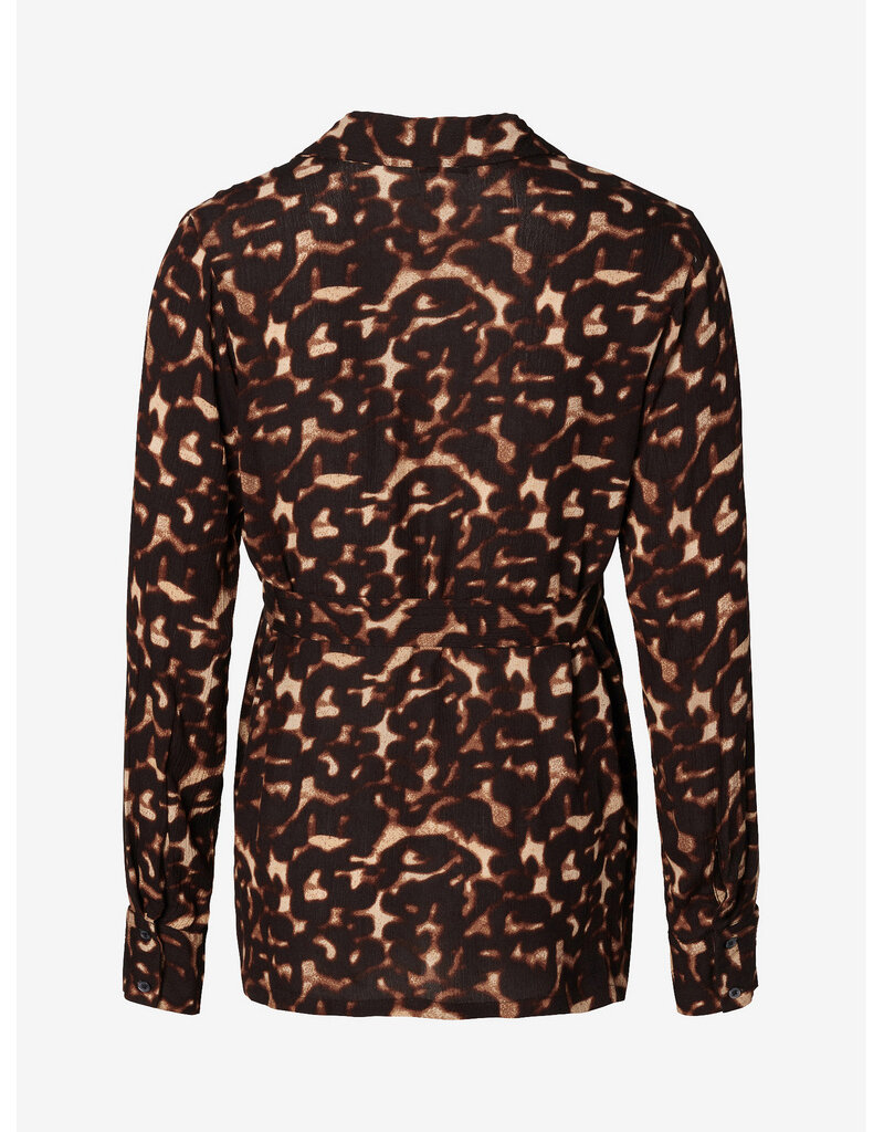 Noppies Noppies leopard zwangerschapsblouse met voedingsfunctie - 6030019