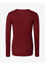 Noppies Noppies wijnrood zwangerschapsshirt met voedingsfunctie - Zinfandel - 6030028 4522