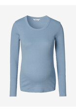 Noppies Noppies lichtblauw zwangerschapsshirt met voedingsfunctie - Ashley Blue - 6030028 7051