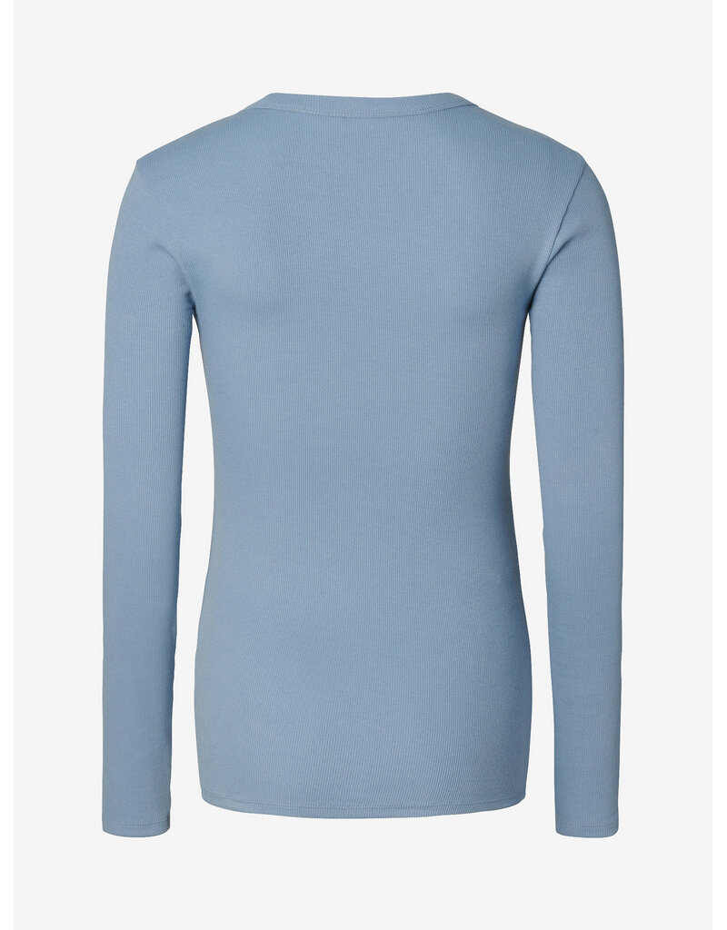 Noppies Noppies lichtblauw zwangerschapsshirt met voedingsfunctie - Ashley Blue - 6030028 7051