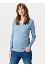 Noppies Noppies lichtblauw zwangerschapsshirt met voedingsfunctie - Ashley Blue - 6030028 7051
