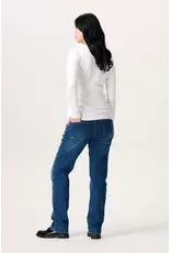 Noppies Noppies wit rib zwangerschapsshirt met Easy Nursing - 1600011 P175