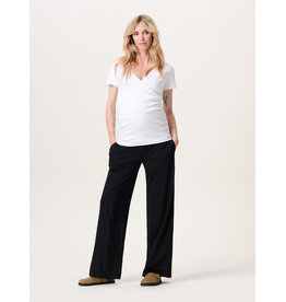 Noppies Noppies zwarte wide leg zwangerschapspantalon