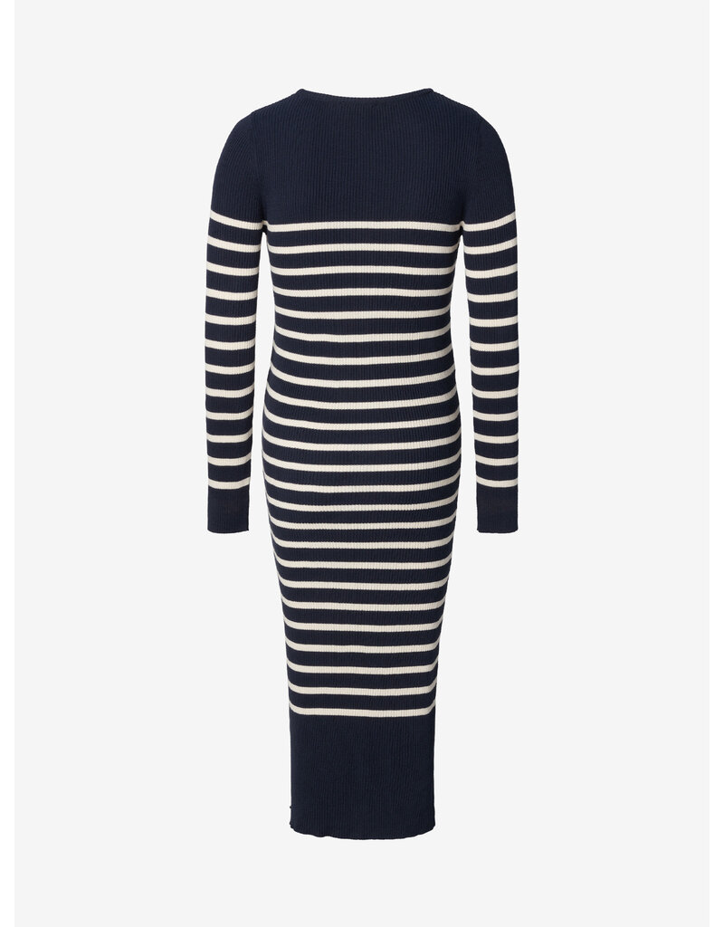 Noppies Noppies blauw-wit gestreepte midi zwangerschapsjurk met split - 1604514 7360