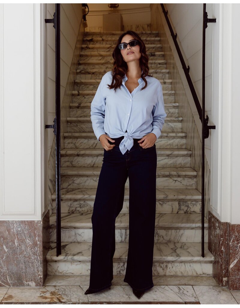 Love2Wait Love2Wait Jill wide leg zwangerschapsjeans Dark Wash - L30, L32 & L34 - B999 Jill 022