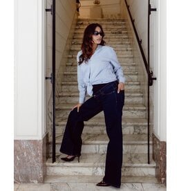 Love2Wait Love2Wait Jill wide leg zwangerschapsjeans Dark Wash