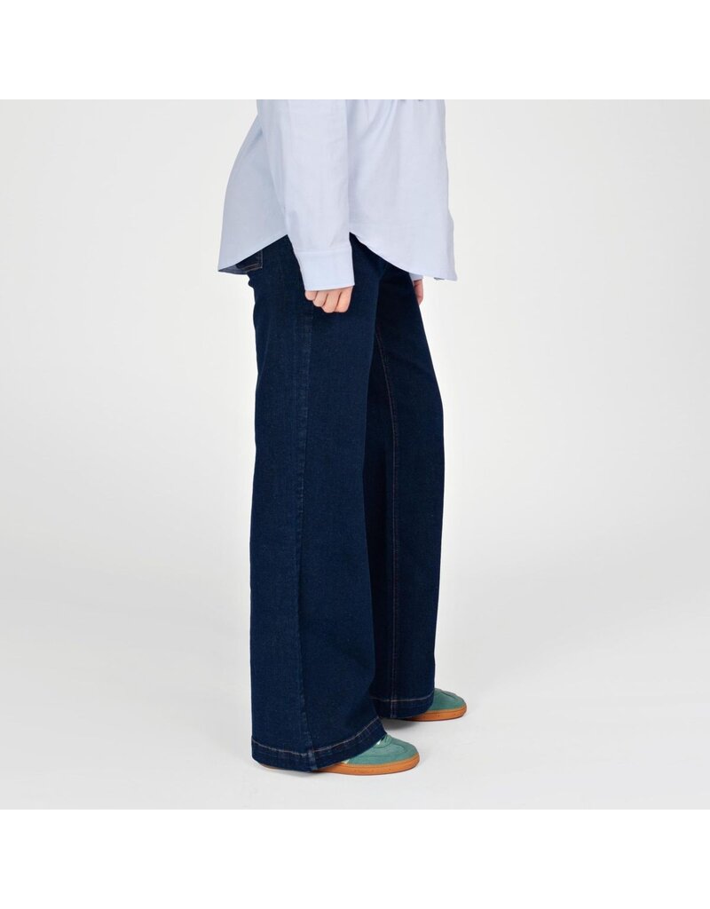 Love2Wait Love2Wait Jill wide leg zwangerschapsjeans Dark Wash - L30, L32 & L34 - B999 Jill 022