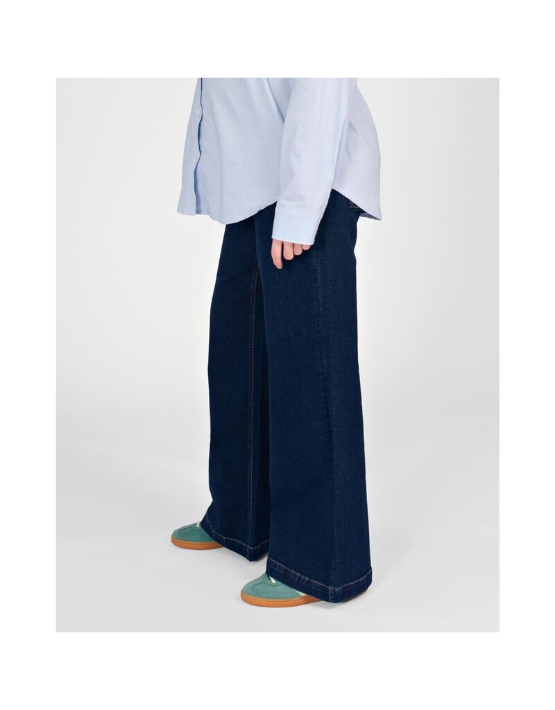 Love2Wait Love2Wait Jill wide leg zwangerschapsjeans Dark Wash - L30, L32 & L34 - B999 Jill 022