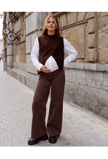 Love2Wait Love2Wait Jill bruine wide leg zwangerschapsjeans - L30, L32 & L34 - B999 Jill 8000