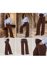 Love2Wait Love2Wait Jill bruine wide leg zwangerschapsjeans - L30, L32 & L34 - B999 Jill 8000