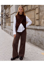 Love2Wait Love2Wait Jill bruine wide leg zwangerschapsjeans - L30, L32 & L34 - B999 Jill 8000