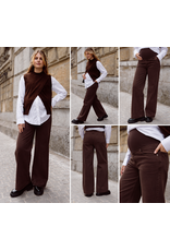 Love2Wait Love2Wait Jill bruine wide leg zwangerschapsjeans - L30, L32 & L34 - B999 Jill 8000