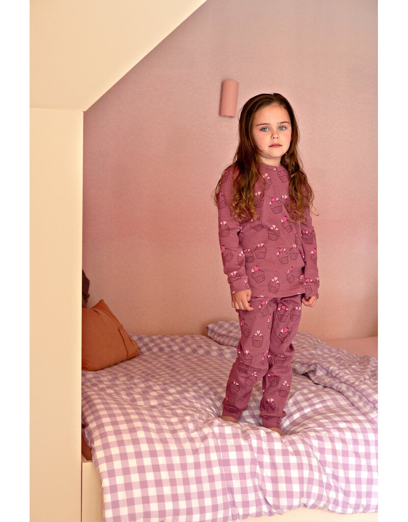 Feetje Baby Feetje Premium Limited pyjama Chloe Cupcakes – Violet