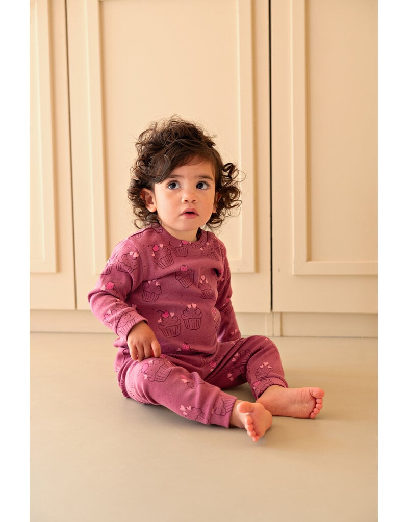Feetje Baby Feetje Premium Limited pyjama Chloe Cupcakes – Violet