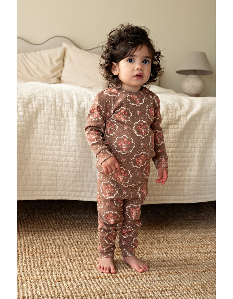 Feetje Baby Feetje Premium Limited pyjama Maddie Medallion – Bruin