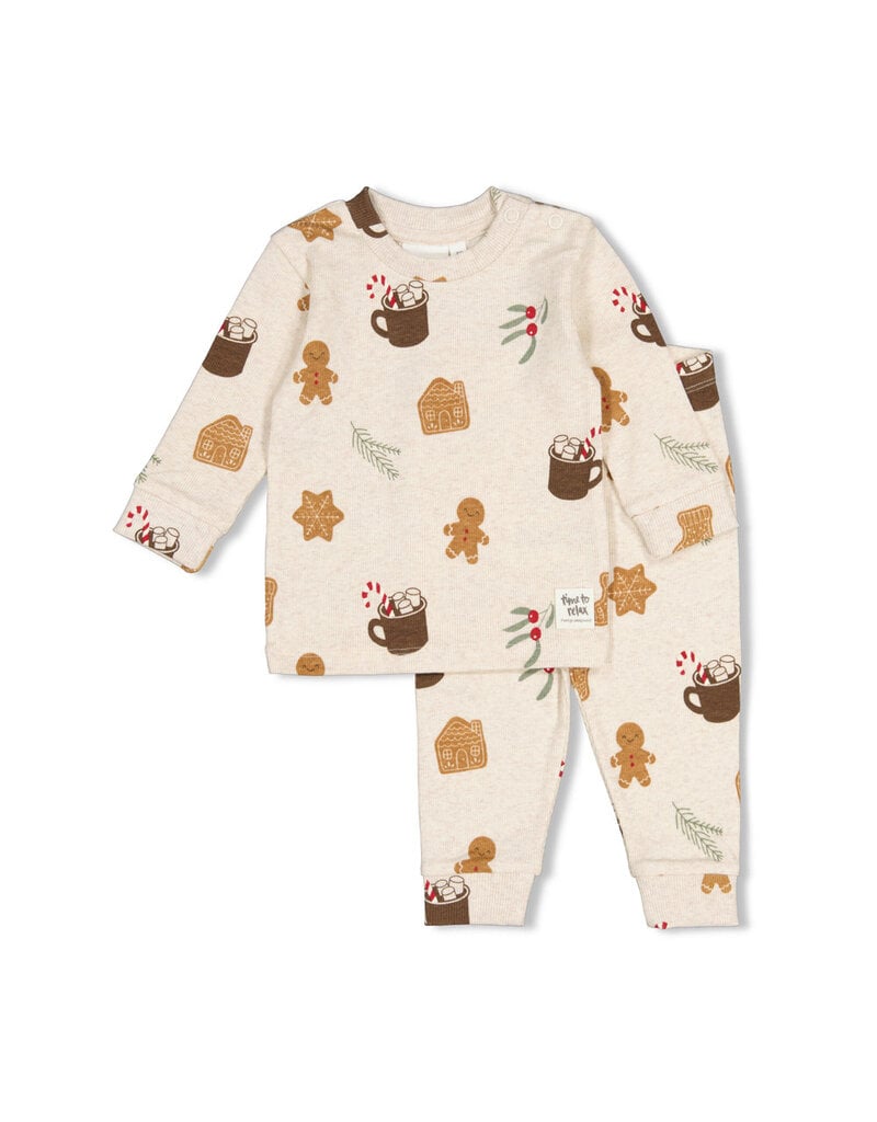 Feetje Baby Feetje Premium Limited pyjama Cosy Cookie – Naturel Melange