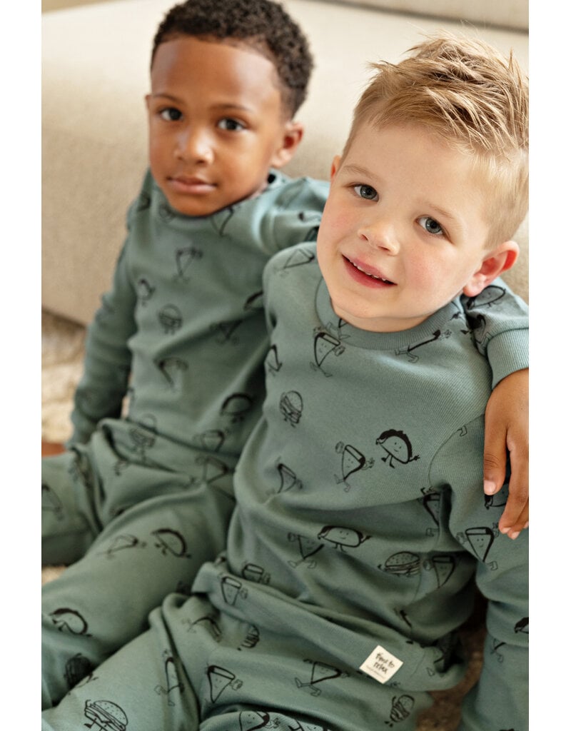 Feetje Baby Feetje Premium Limited pyjama Jack Snack – Petrol