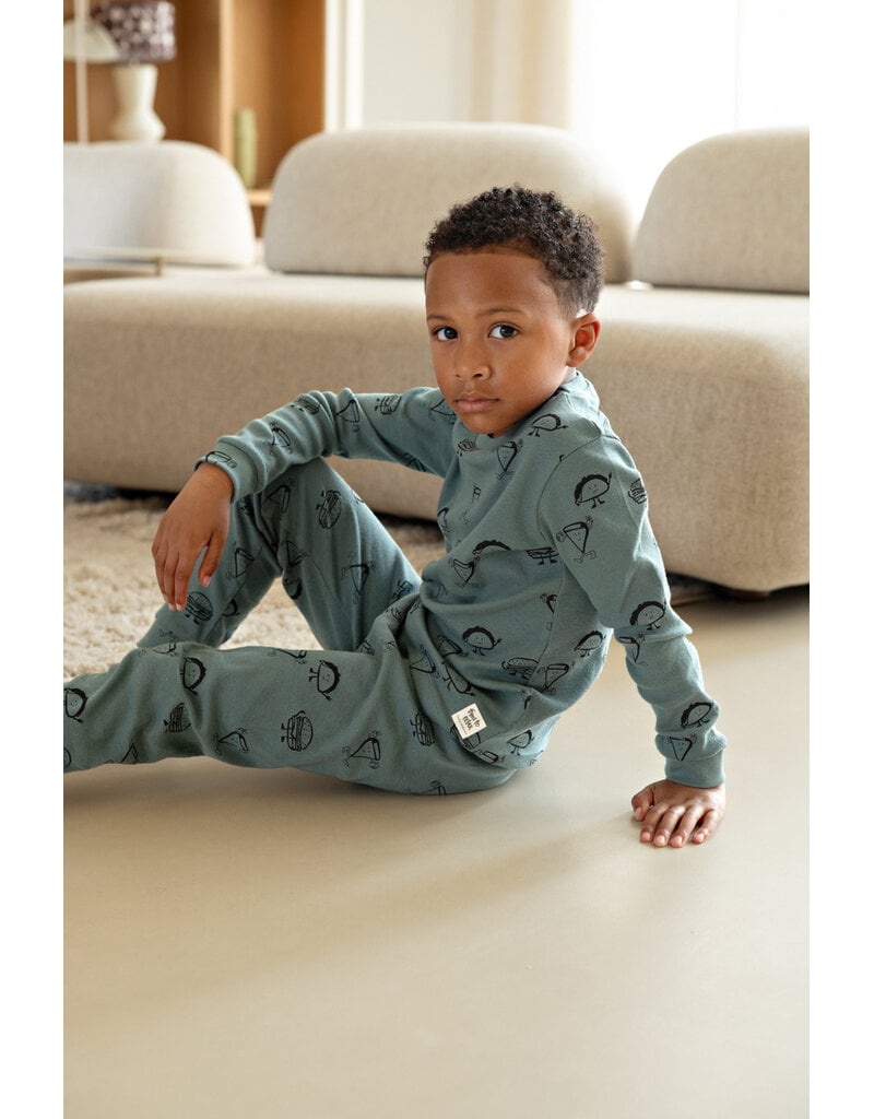 Feetje Baby Feetje Premium Limited pyjama Jack Snack – Petrol