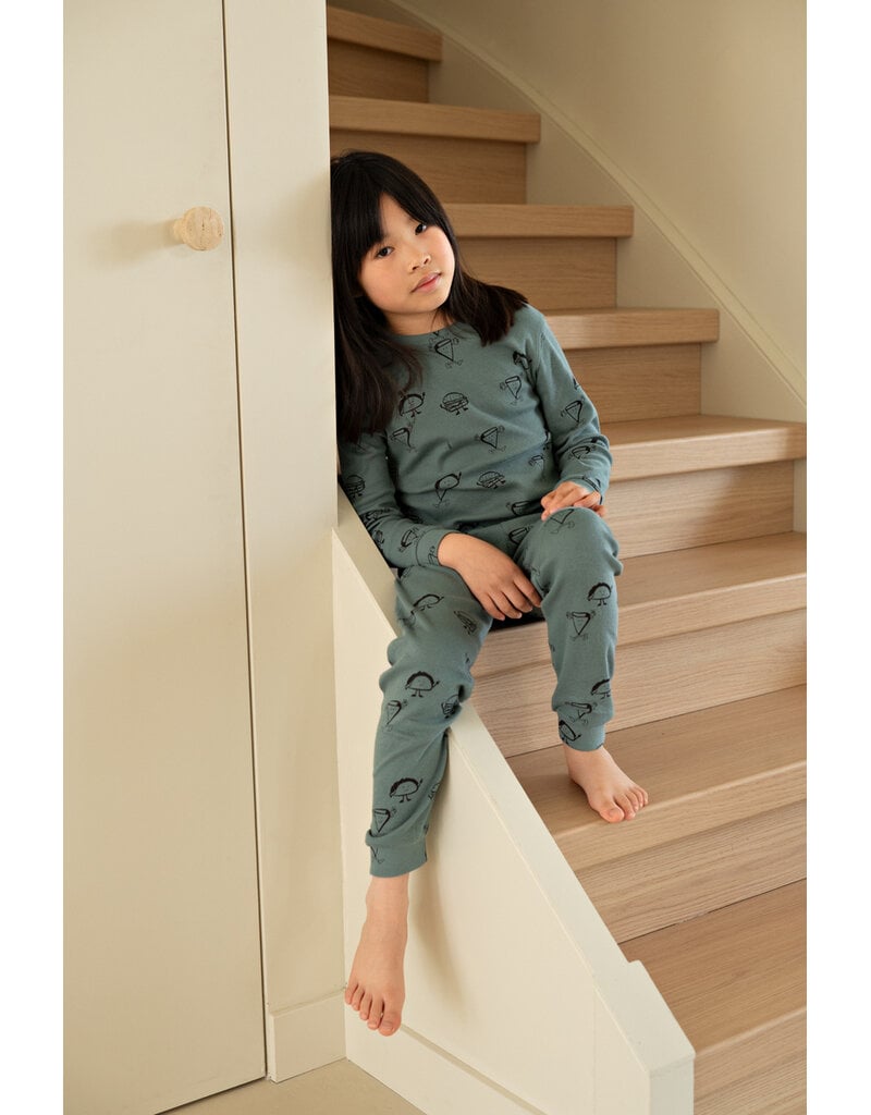 Feetje Baby Feetje Premium Limited pyjama Jack Snack – Petrol