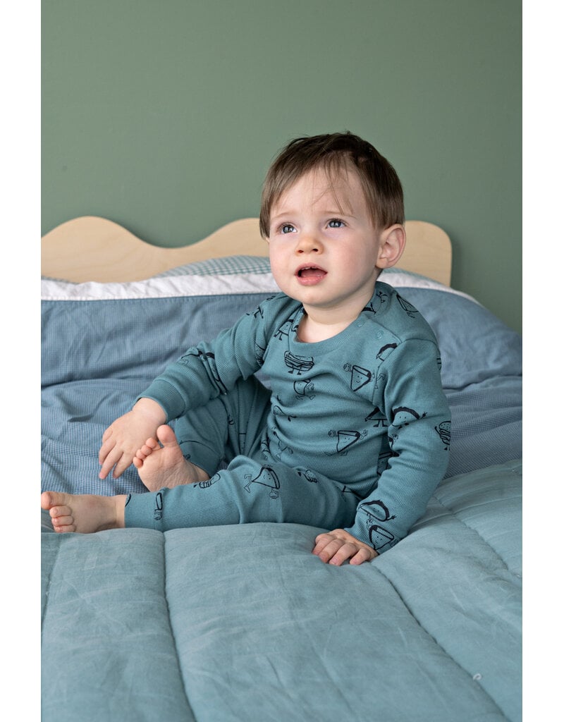 Feetje Baby Feetje Premium Limited pyjama Jack Snack – Petrol