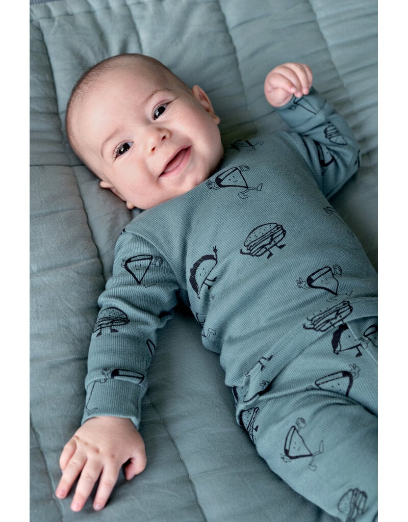 Feetje Baby Feetje Premium Limited pyjama Jack Snack – Petrol