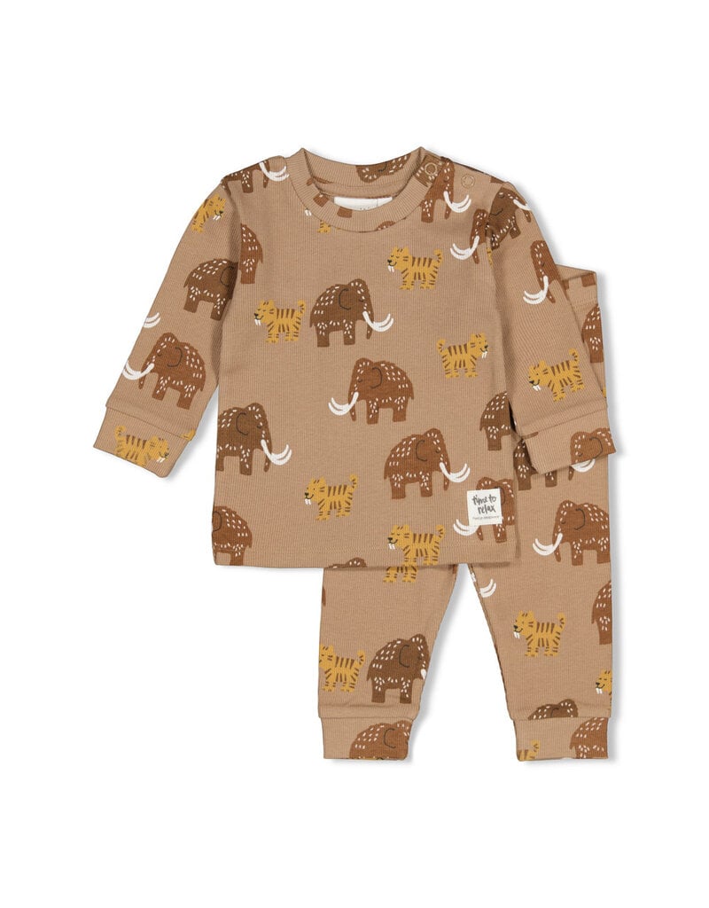 Feetje Baby Feetje Premium Limited pyjama Milo Mammoet – Taupe