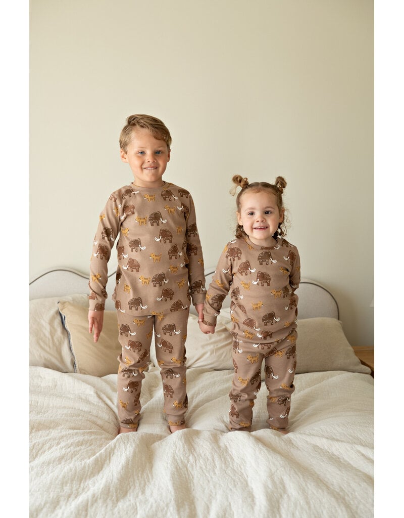 Feetje Baby Feetje Premium Limited pyjama Milo Mammoet – Taupe