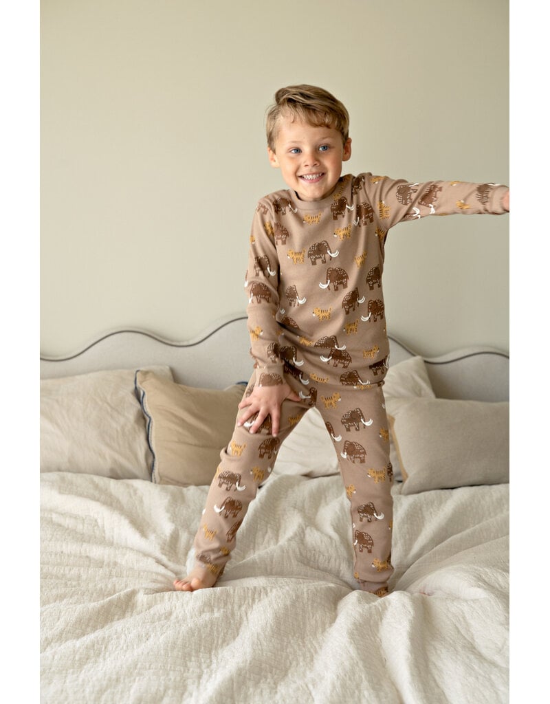 Feetje Baby Feetje Premium Limited pyjama Milo Mammoet – Taupe