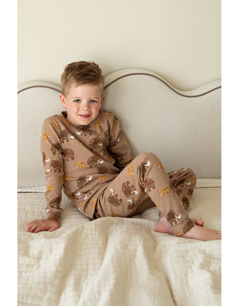 Feetje Baby Feetje Premium Limited pyjama Milo Mammoet – Taupe
