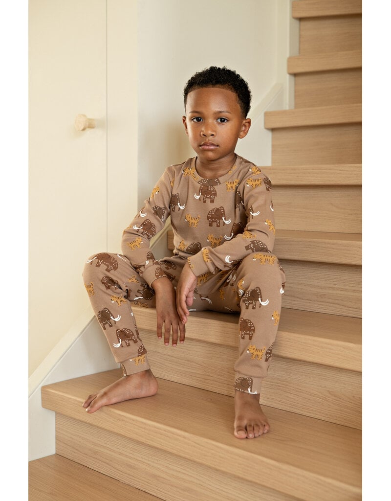 Feetje Baby Feetje Premium Limited pyjama Milo Mammoet – Taupe