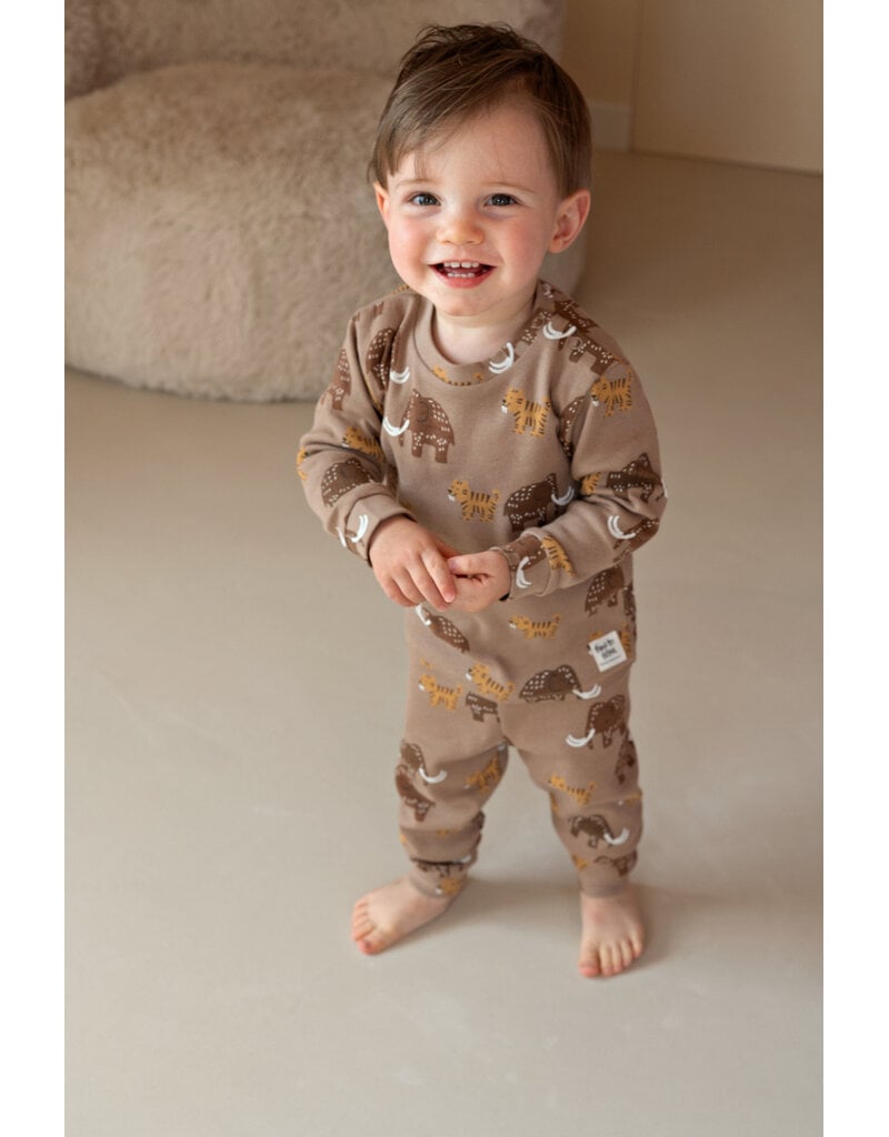 Feetje Baby Feetje Premium Limited pyjama Milo Mammoet – Taupe