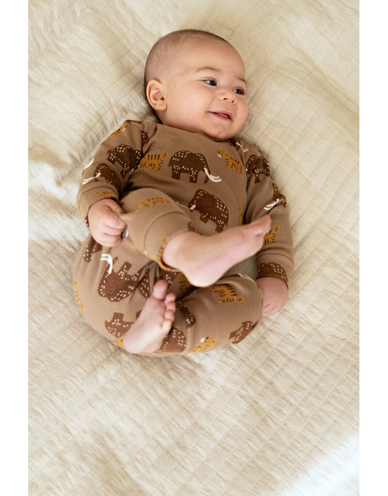 Feetje Baby Feetje Premium Limited pyjama Milo Mammoet – Taupe