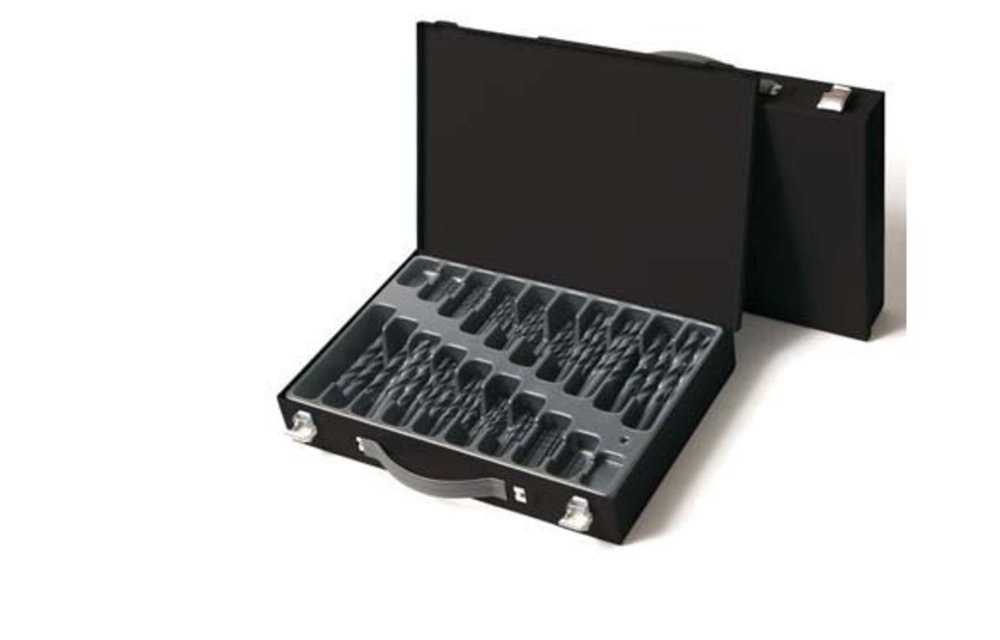 metaalborenset 170-delig | 1.0 mm t/m 10.0 mm per halve mm oplopend | stevige metalen kist