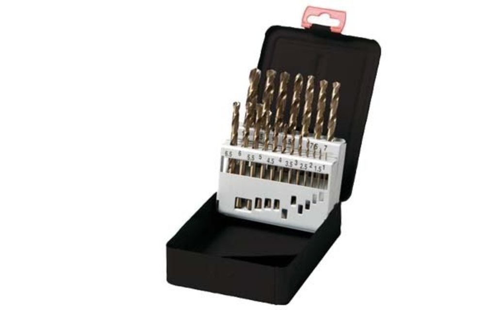 Metaalboor cobalt cassette HSS-E 19 dlg