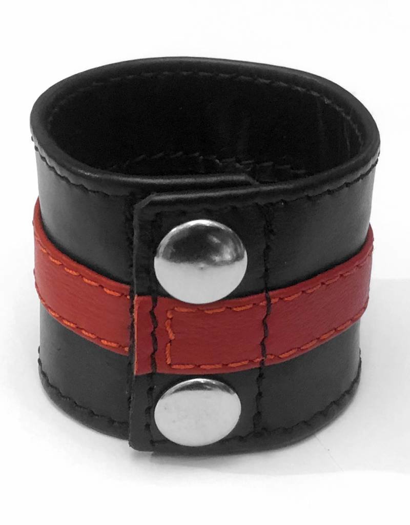 Leather Wrist Wallet With Red Stripe Rob Amsterdam Leather Wrist Wallet With Red Stripe