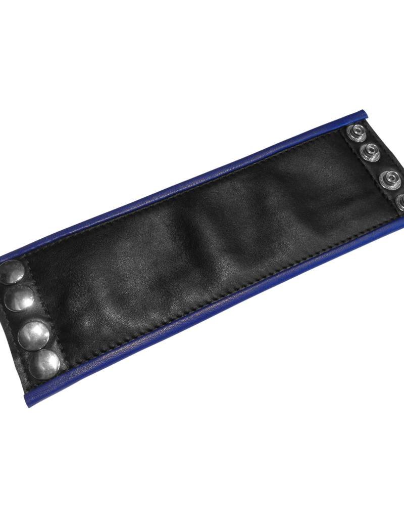 Leather Wrist Wallet Blue Piping Rob Amsterdam Leather Wrist Wallet Blue Piping