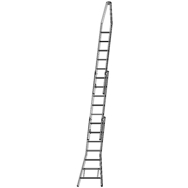 Dirks 3-delige Puntladder, Gecoat