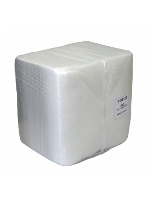 Wegwerpdoek non-woven wit 10kg. baal