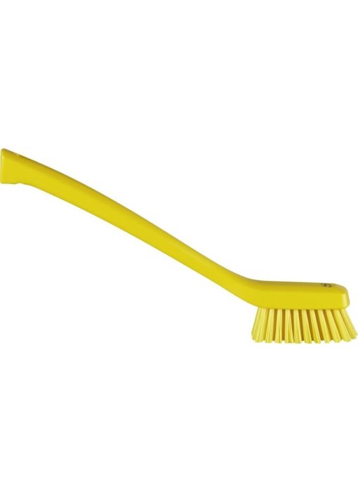 Vikan Smalle borstel met lange steel, Geel