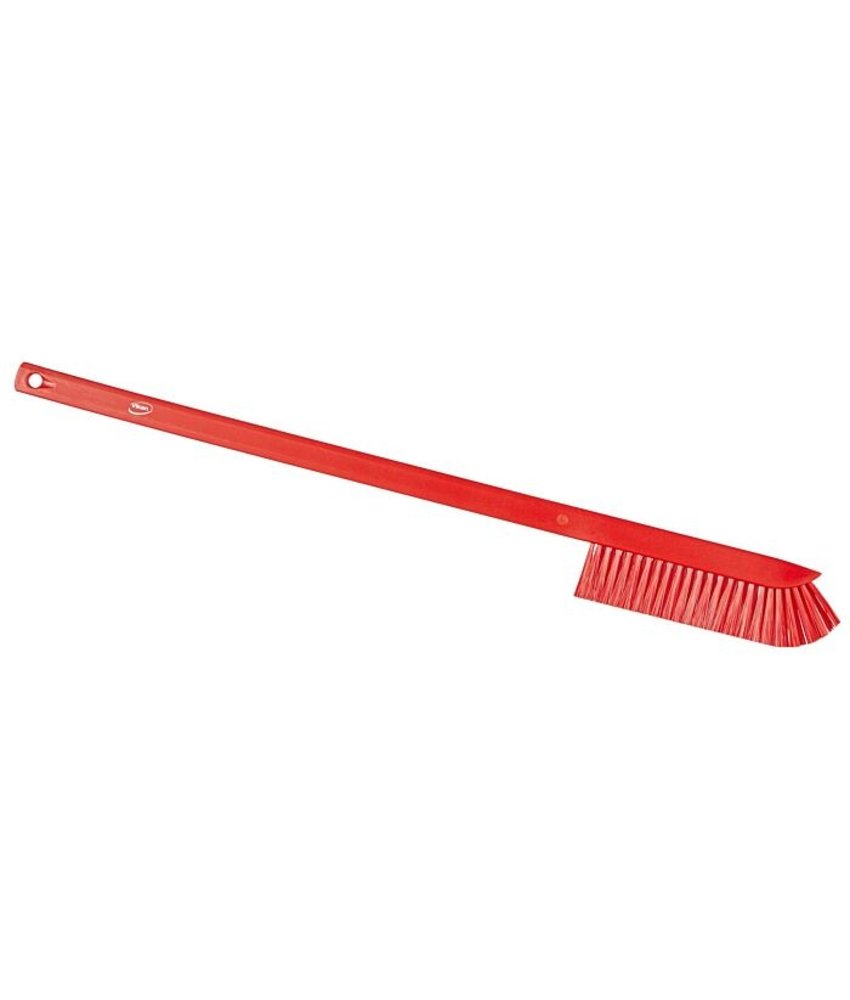 Vikan Hygiene precisieborstel lange steel, Rood