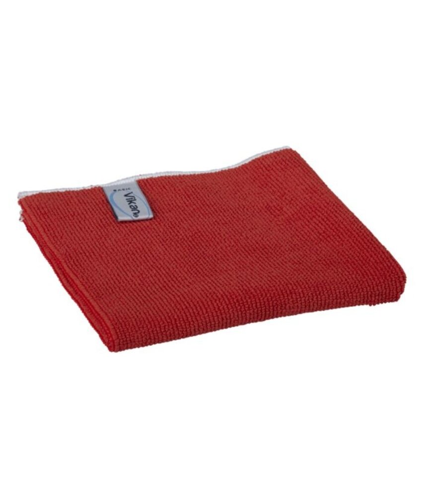 Vikan Microvezeldoek BASIC 32  40 x 40 cm Rood