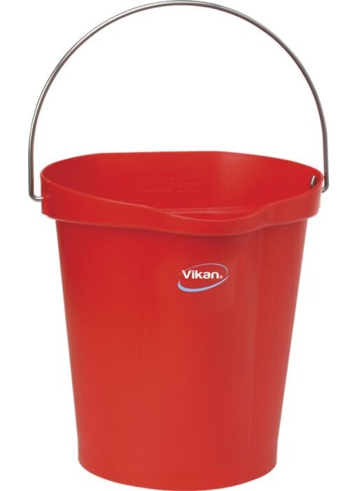 Vikan Hygiene Emmer 12L Detec. Rood