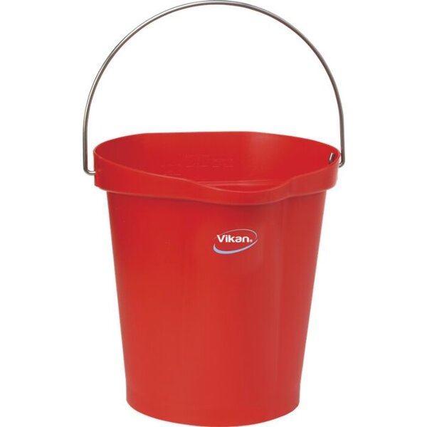 Vikan Hygiene Emmer 12L Detec. Rood