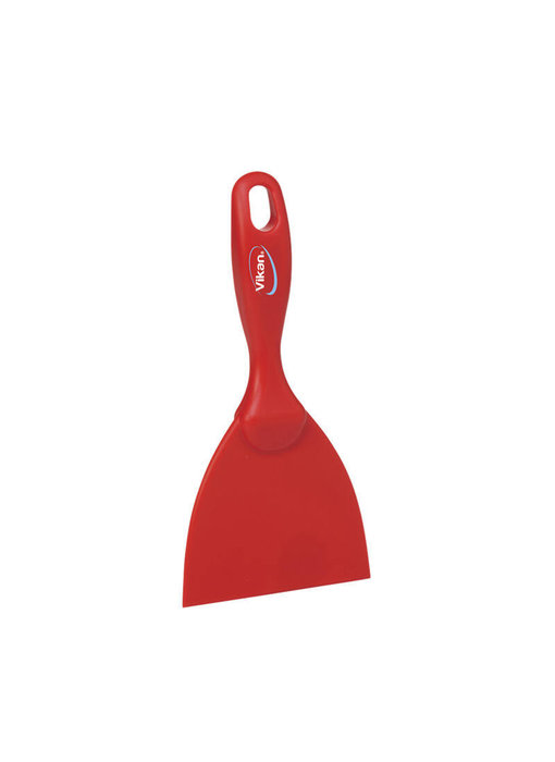 Vikan Hygiene Handschraper Recht 102mm metaaldetecteerbaar Rood