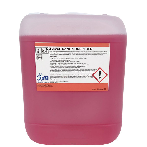 ZUIVER Sanitairreiniger (10 liter)