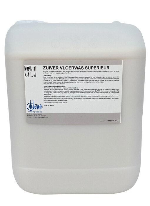 ZUIVER Vloerwas Superieur 10L