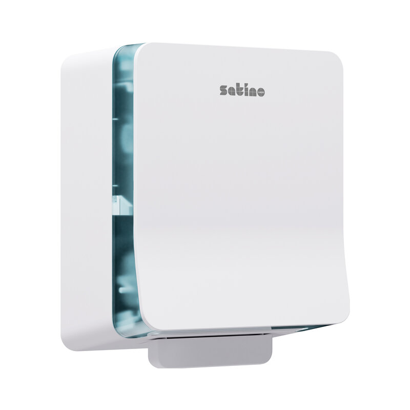 Satino Handdoekroldispenser AutoCut, Wit