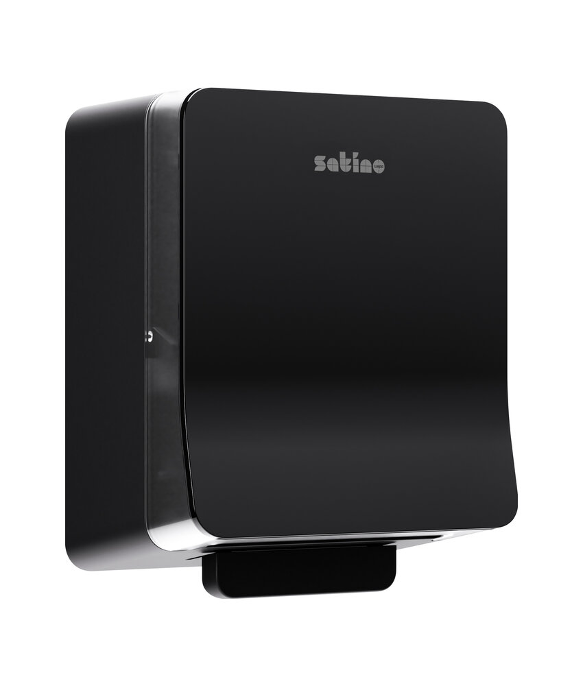 Satino Handdoekroldispenser AutoCut, Zwart